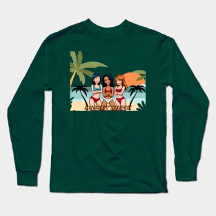 Sunset on the beach Long Sleeve T-Shirt